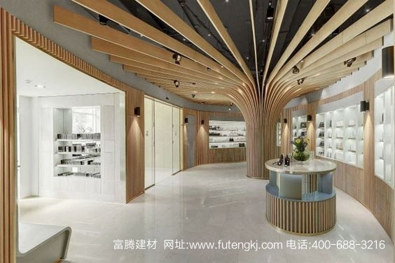 弧形鋁樹方通裝飾效果圖5